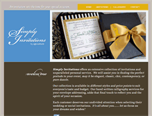 Tablet Screenshot of mysimplyinvitations.com